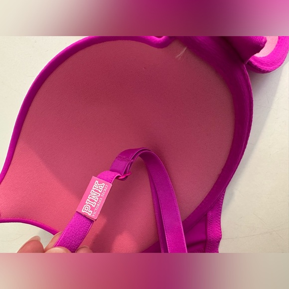 New PINK Victoria’s Secret Wear Everywhere Push Up Bra Magenta Pink Padded Wire - Picture 7 of 16